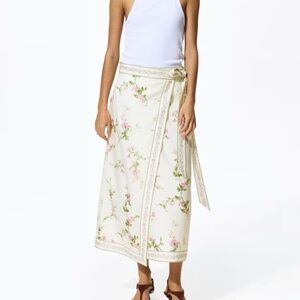 NWT H&M floral wrap skirt